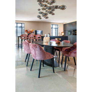 Richmond Eettafel Luxor Ovaal 235cm Bruin