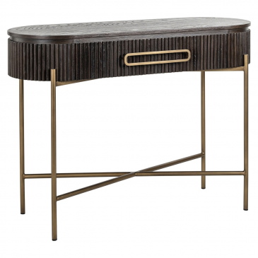 Richmond Sidetable Luxor Eiken Fineer Bruin 1-Lade 110cm