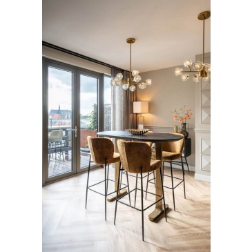 Richmond Bartafel Revelin Ovaal Zwart Mangohout 140cm