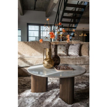 Richmond Salontafel Mayfield Marmer Wit Ø90cm