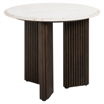 Richmond Bijzettafel Mayfield Marmer Wit Ø55cm