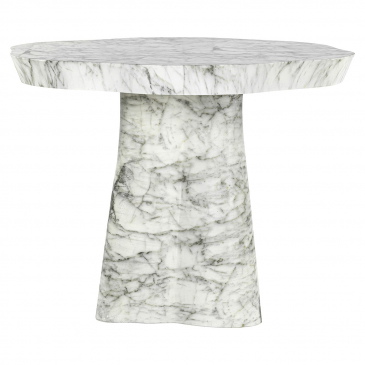 Richmond Eettafel Rockyard Faux Marmer Wit Ø100cm