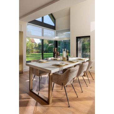 Richmond Eettafel Whitebone Eiken Verona Grijs 235cm