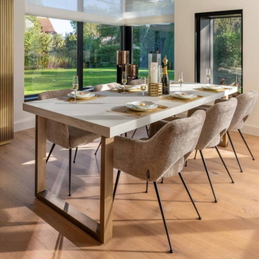 Richmond Eettafel Whitebone Eiken Verona Grijs 235cm