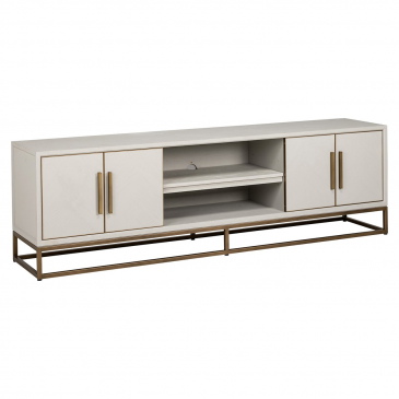 Richmond Tv-Meubel Whitebone Eiken Verona Grijs 200cm