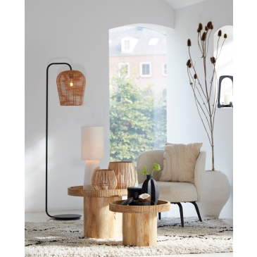 Light & Living Vloerlamp Mareno Mat Zwart 164cm