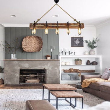 Hanglamp Demir Hout Walnoot