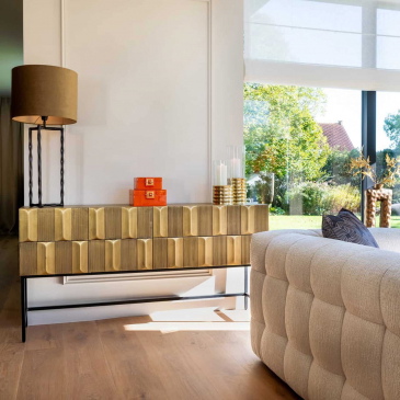 Richmond Dressoir Jaxx 2-Deurs 2-Lades Goud 160cm