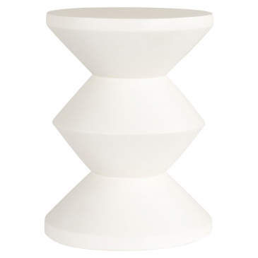 Richmond Bijzettafel Bloomstone Diablo Wit Ø35cm