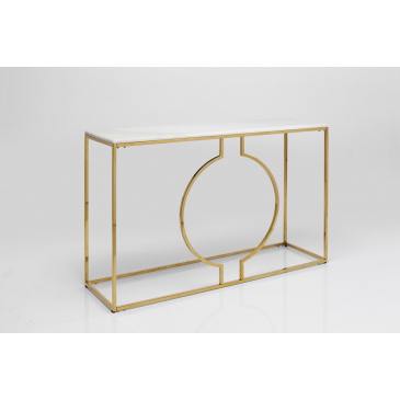 Kare Design Sidetable Miami Loft Wit/Goud 120cm