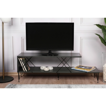 Tv-meubel Street Melamine Antraciet