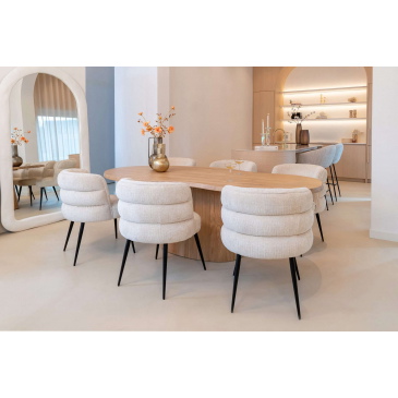 Richmond Eettafel Riva Eikenhout Naturel Organisch 230cm