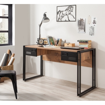 Bureau Cosmo Siesta Melamine Atlantic Pine Zwart