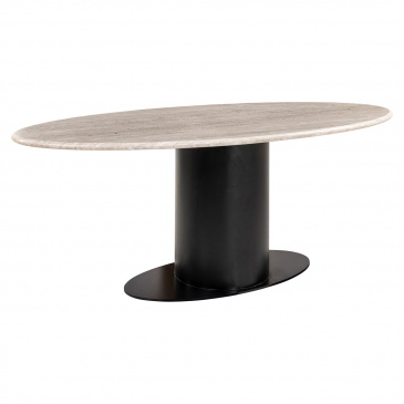 Richmond Eettafel Brodman Ovaal Marmer Wit 200cm