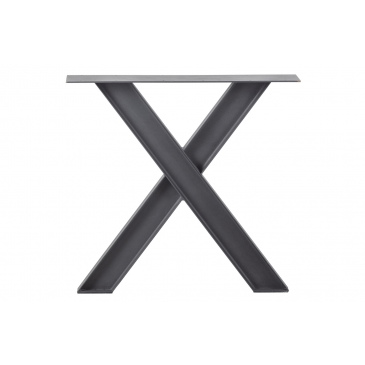 Woood Tablo Industrial X-poot Metaal