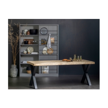 Woood Combi-tablo: Mango Visgraat 200x90 & Alkmaar Poot