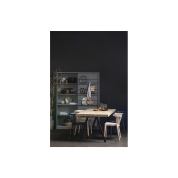 Woood Combi-tablo: Mango Visgraat 200x90 & 2-standen Poot
