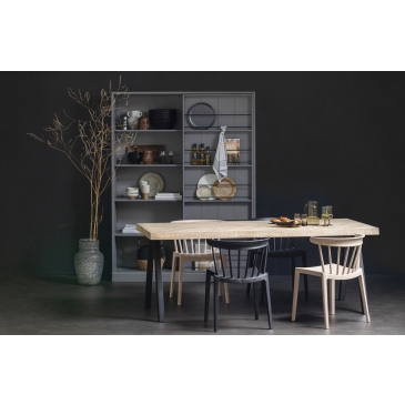 Woood Combi-tablo: Mango Visgraat 180x90cm & 2-standen Poot
