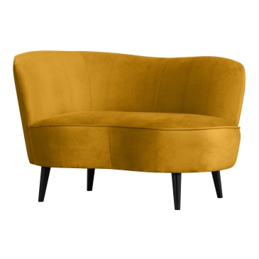 Woood Lounge Fauteuil Sara Links Velvet Oker