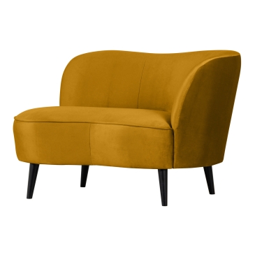 Woood Lounge Fauteuil Sara Rechts Velvet Oker