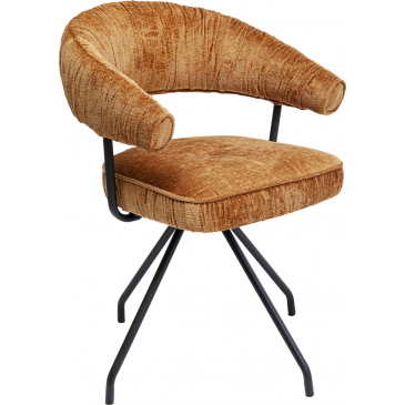 Kare Design Draaistoel Arabella Oranje