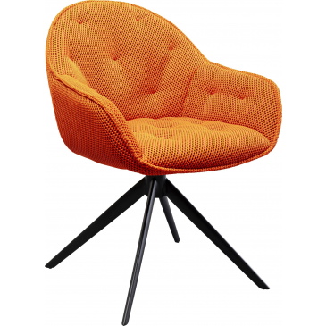 Kare Design Draaistoel Carlito Mesh Oranje