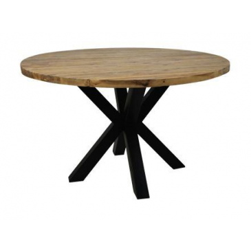 HSM Collection Eettafel Teak Naturel Ø130cm