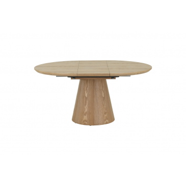 Eettafel Sivan Naturel Rond 120-160cm - Giga Meubel
