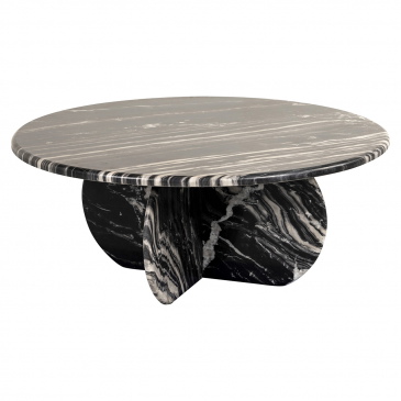 Richmond Salontafel Bancroft Marmer Zwart Ø90cm