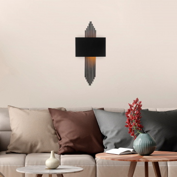 Wandlamp Avdan Zwart