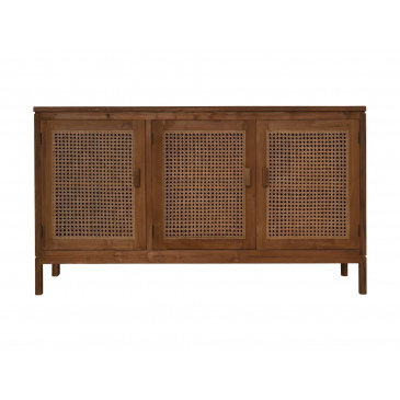 HSM Collection Dressoir Teak Rotan 150cm