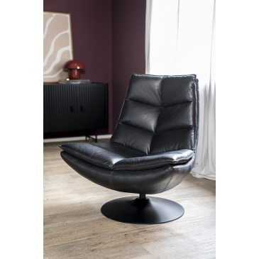 Eleonora Fauteuil Sven Zwart Boho Leer