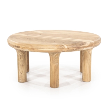 Eleonora Salontafel Bram Mangohout Naturel Ø80cm