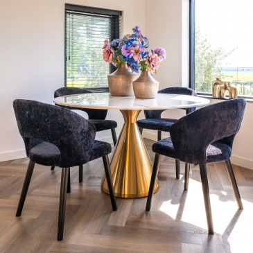 Richmond Eettafel Tenille Rond Ø130cm Faux Marmer