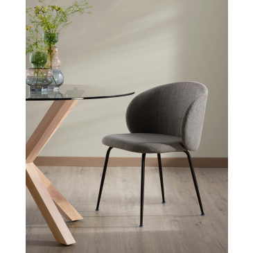 Kave Home Stoel Minna Donkergrijs