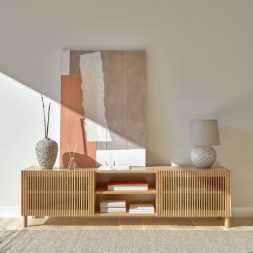 Kave Home Tv-meubel Beyla 2 Deuren Eikenfineer 180cm