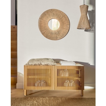 Kave Home Spiegel Damira Rond Jute Naturel Ø60cm