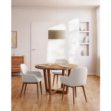 Kave Home Ronde Tafel Nahla Massief Acaciahout Ø120cm