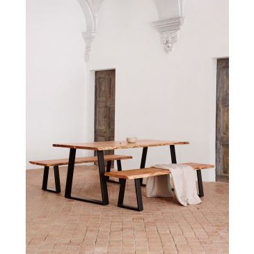 Kave Home Tafel Alaia Massief Acaciahout Naturel 220x100cm