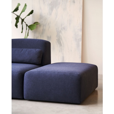 Kave Home Poef Neom Terminal Blauw 75x89cm