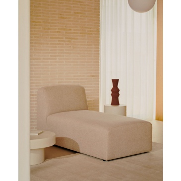 Kave Home Chaise Longue Module Neom Beige 152x75cm