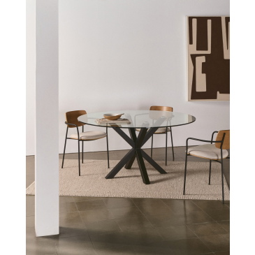 Kave Home Ronde Glazen Tafel Argo Glas Ø150cm