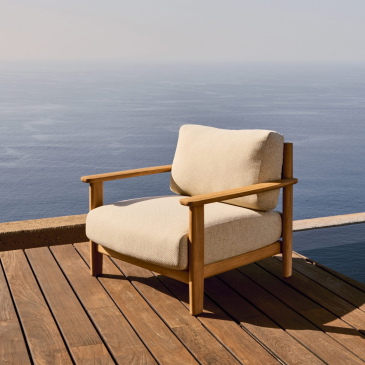 Kave Home Fauteuil Tirant Massief Teakhout