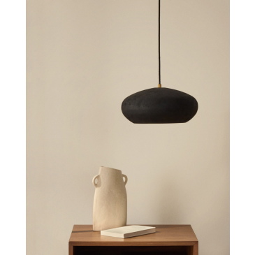 Kave Home Plafondlamp Inda Metaal Zwart Ø30cm