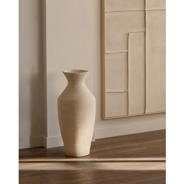Kave Home Vaas Pria Wit Papier-Maché 72cm