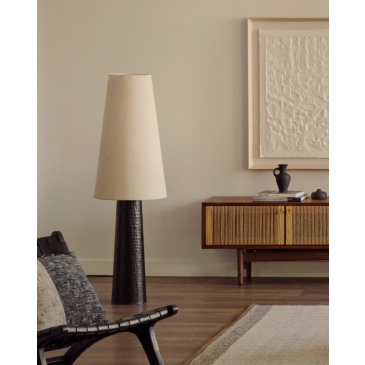 Kave Home Staande Lamp Senni Metaal Zwart