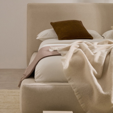 Kave Home Bed Blok Beige 90x200cm