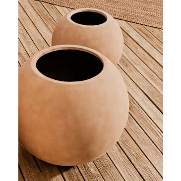 Kave Home Bloempot Solna Terracotta-Effect Ø66cm