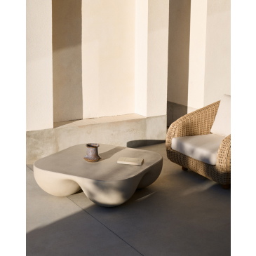 Kave Home Salontafel Colba Outdoor Polystone 100x100cm