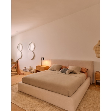 Kave Home Bed Blok Beige 160x200cm